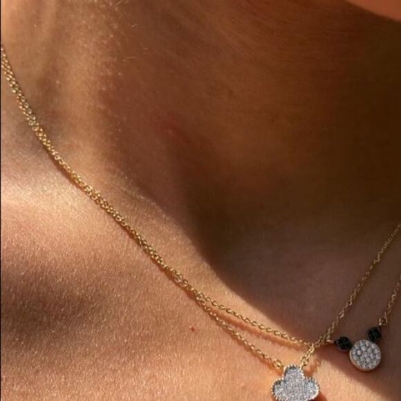 14K Solid Gold Adjustable Clover Necklace - A Perfect Gift - Picture 7 of 10